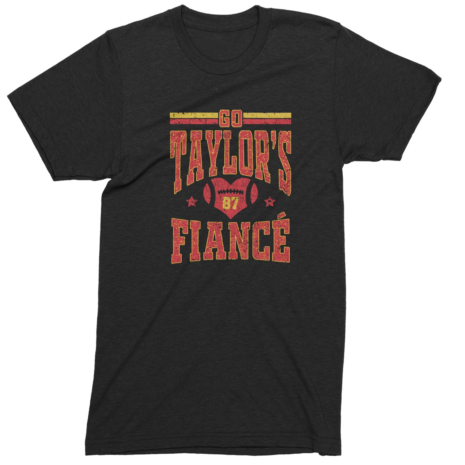 Go Taylor's Fiancé Engagement Game Day Mens T-shirt Black