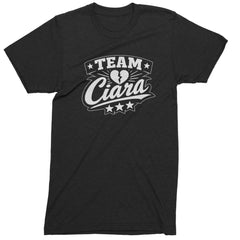 Team Ciara Scamanda Broken Heart Mens T-shirt Black