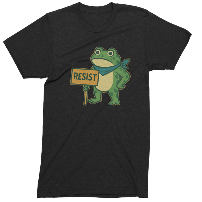 Sign Resist Meme Frog Protest Mens T-shirt
