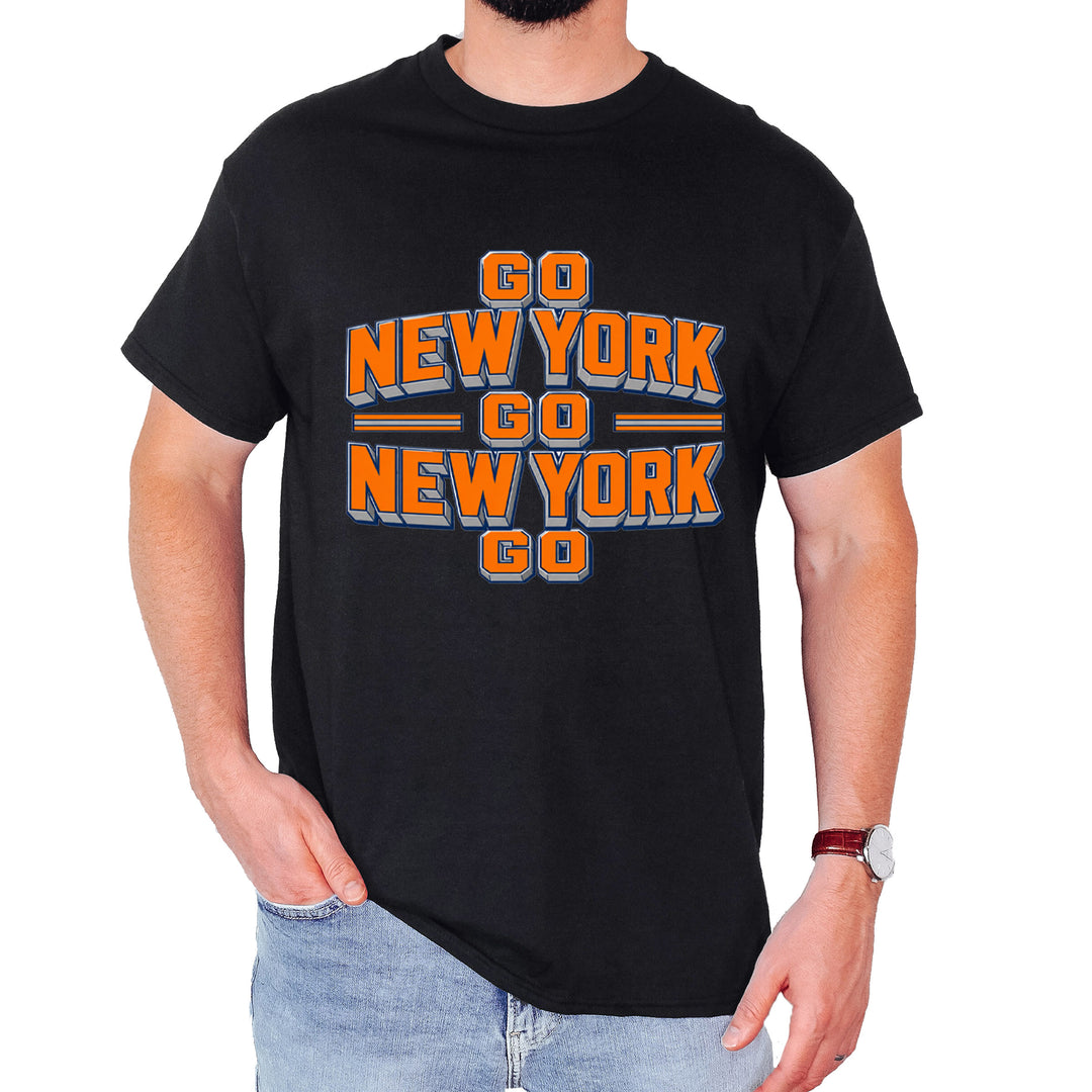 Go New York Go Basketball Mens T-shirt Black