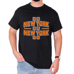 Go New York Go Basketball Mens T-shirt Black