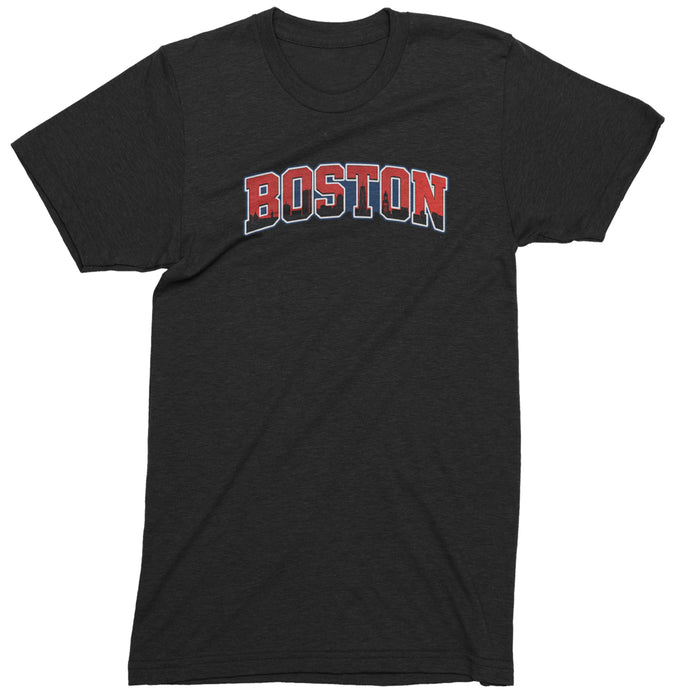 Boston City Pride Skyline Mens T-shirt