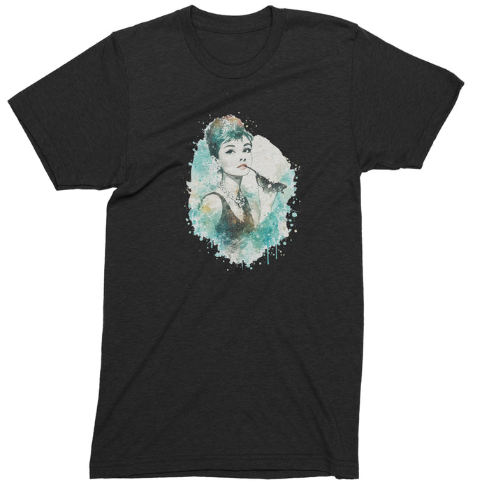 Mrs. Herpburn Iconic Watercolors Mens T-shirt