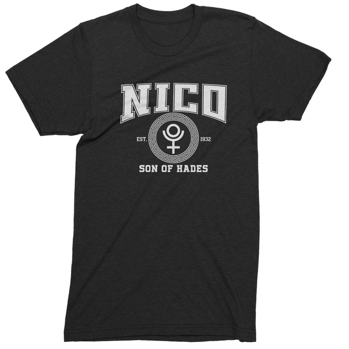 Nico Son of Hades Underworld Crest Mens T-shirt