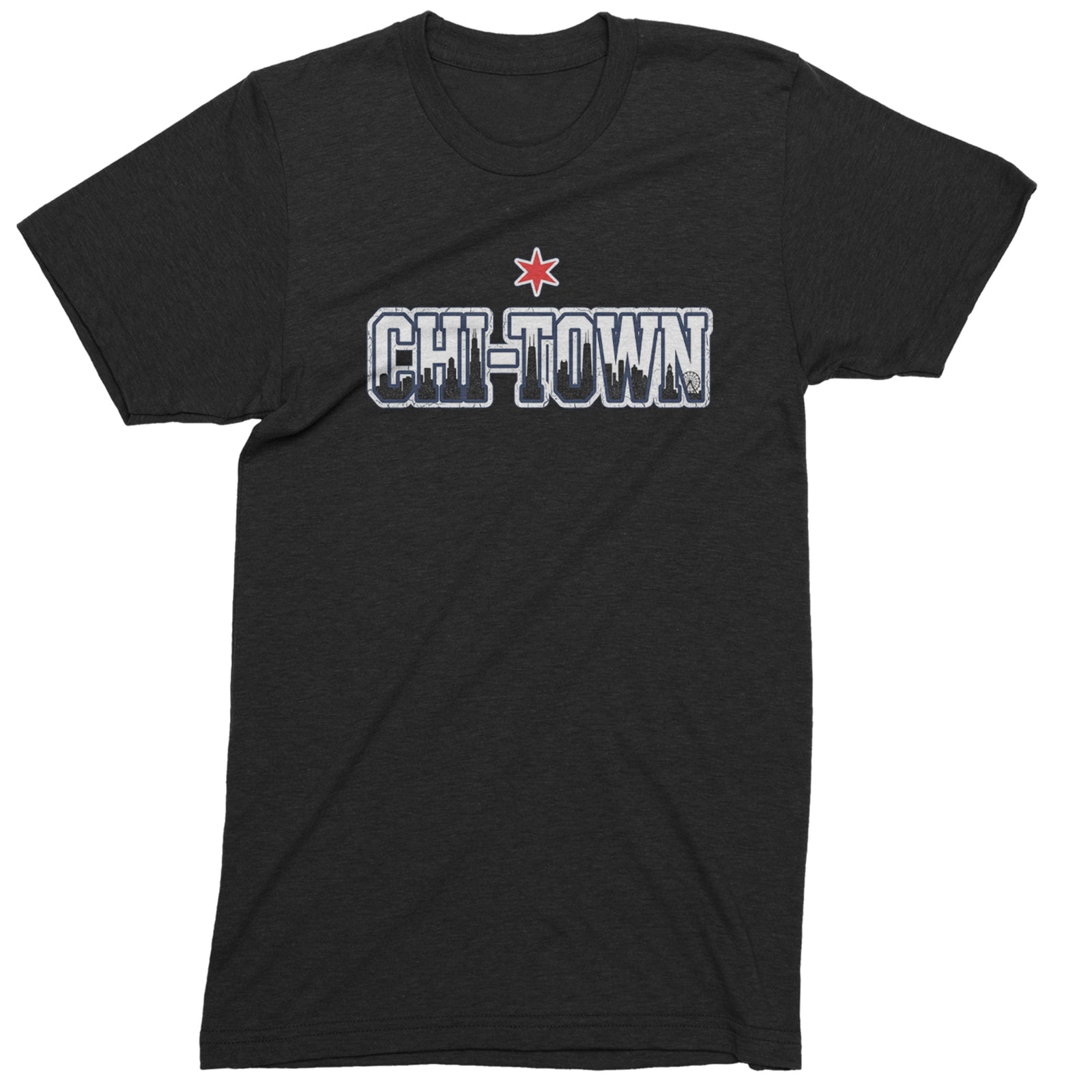 Chicago Chi-Town City Pride Mens T-shirt Black