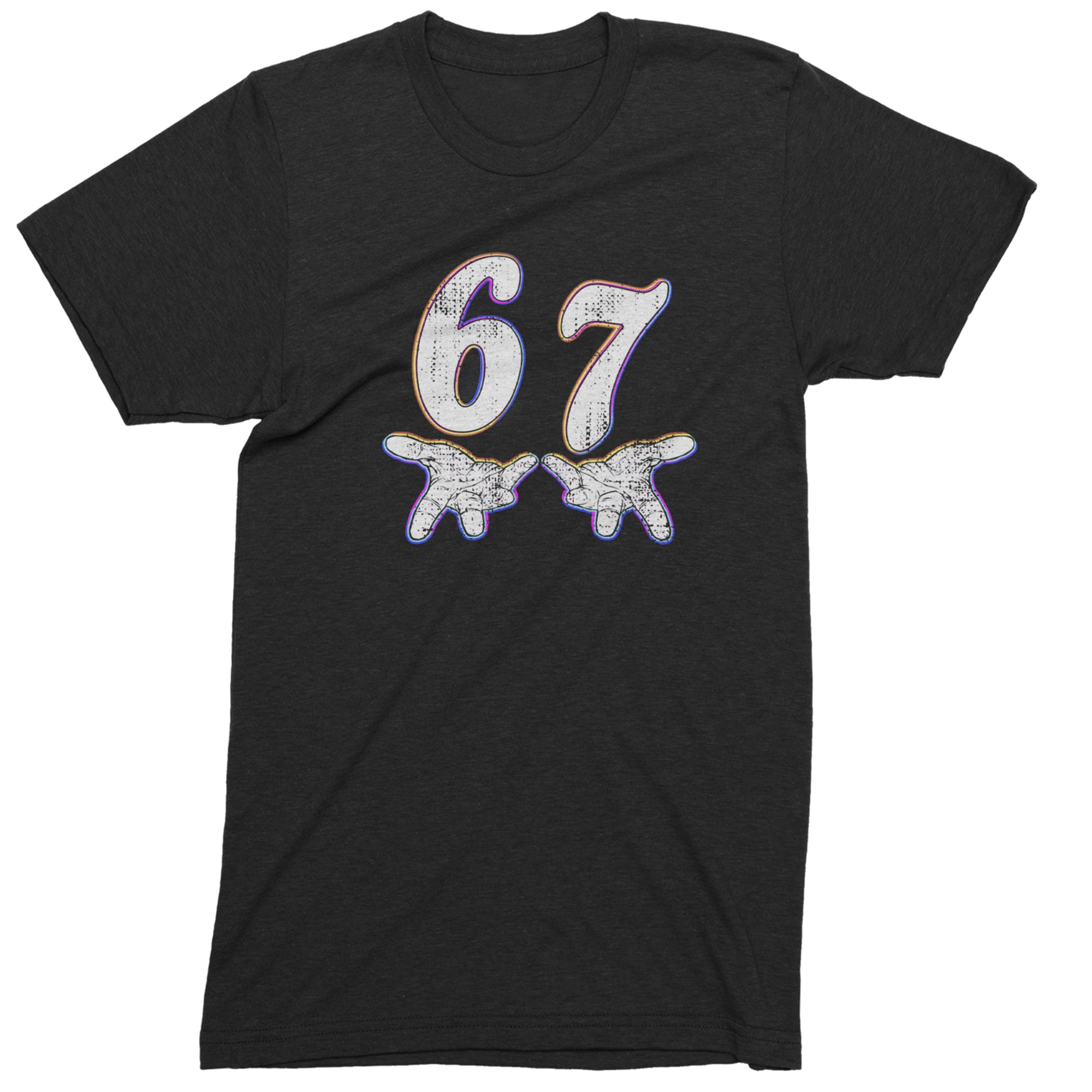 67 Hands Meme Viral Drill Mens T-shirt Black