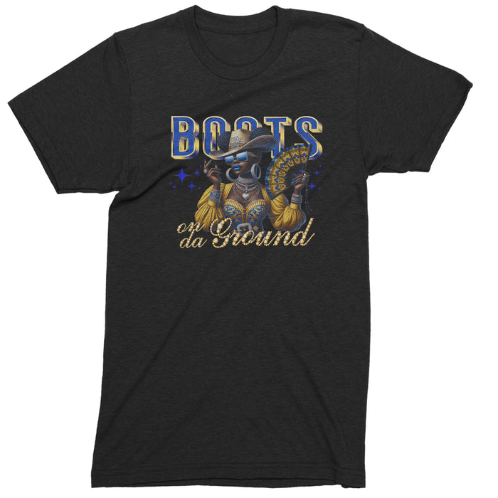 Boots On Da Ground Folding Fan Mens T-shirt