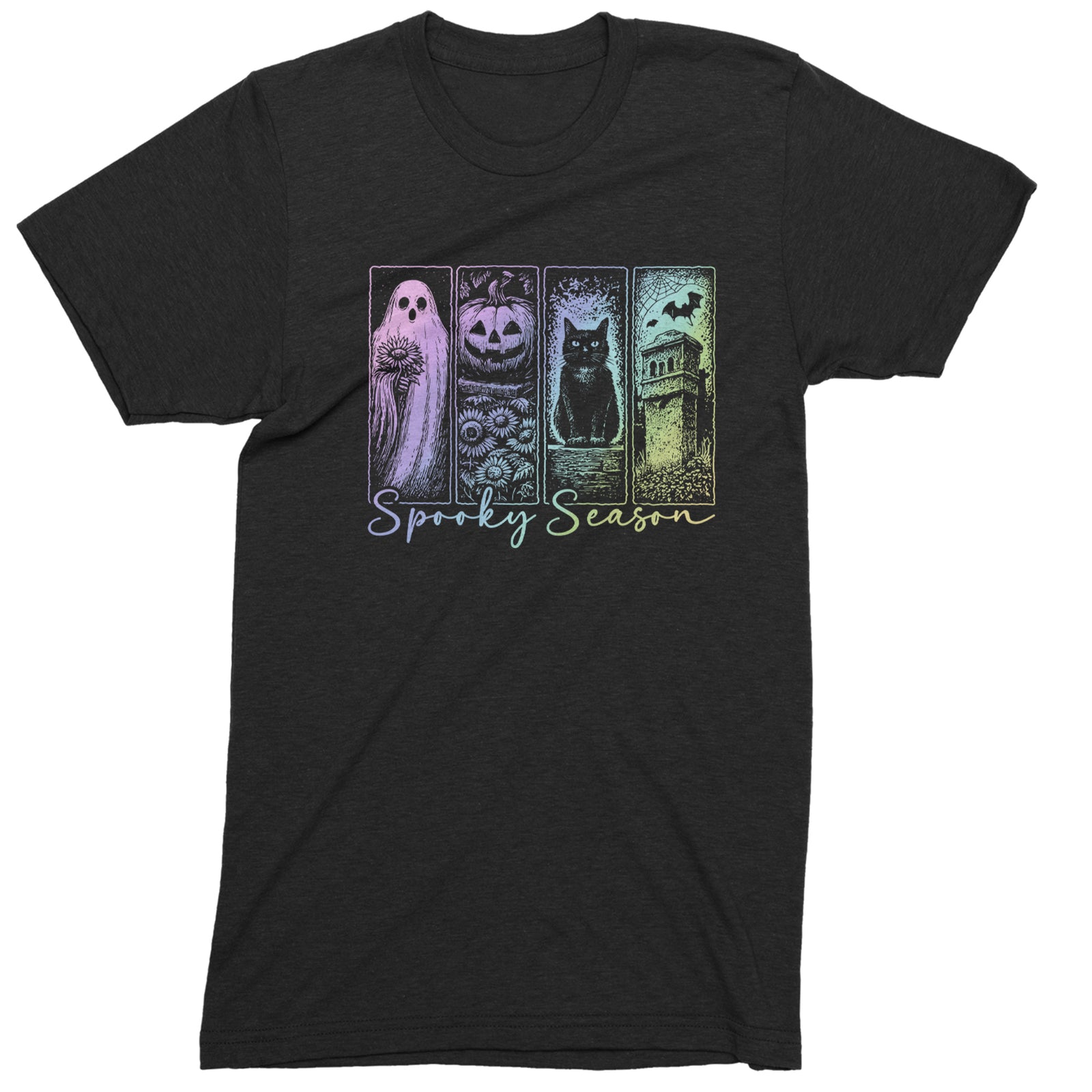 Spooky Season Cute Pastel Halloween Design Mens T-shirt Black