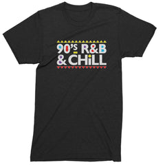 90s R&amp;B and Chill Retro Throwback Mens T-shirt Black