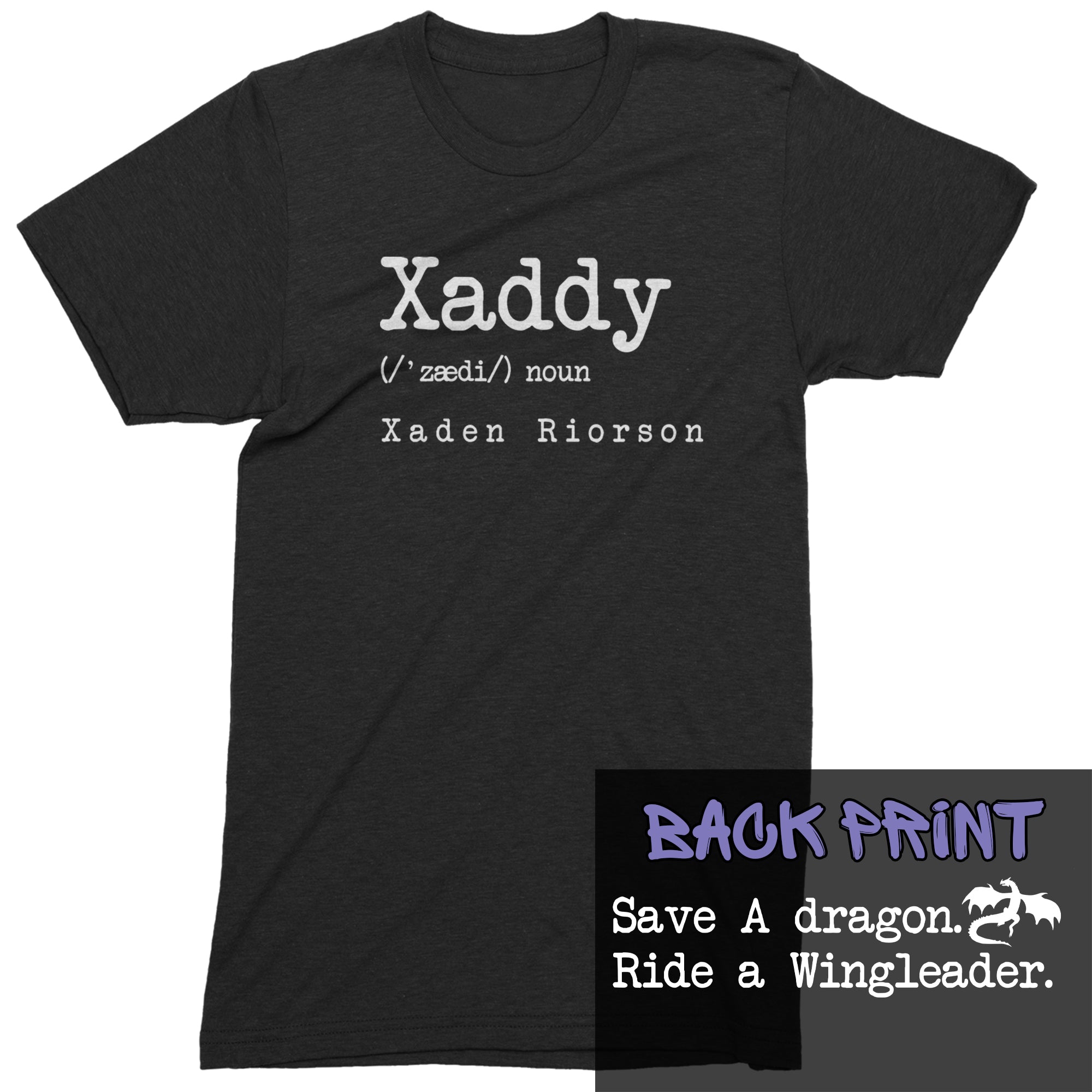 Xaddy Save A Dragon Ride A Wingleader Mens T-shirt Black