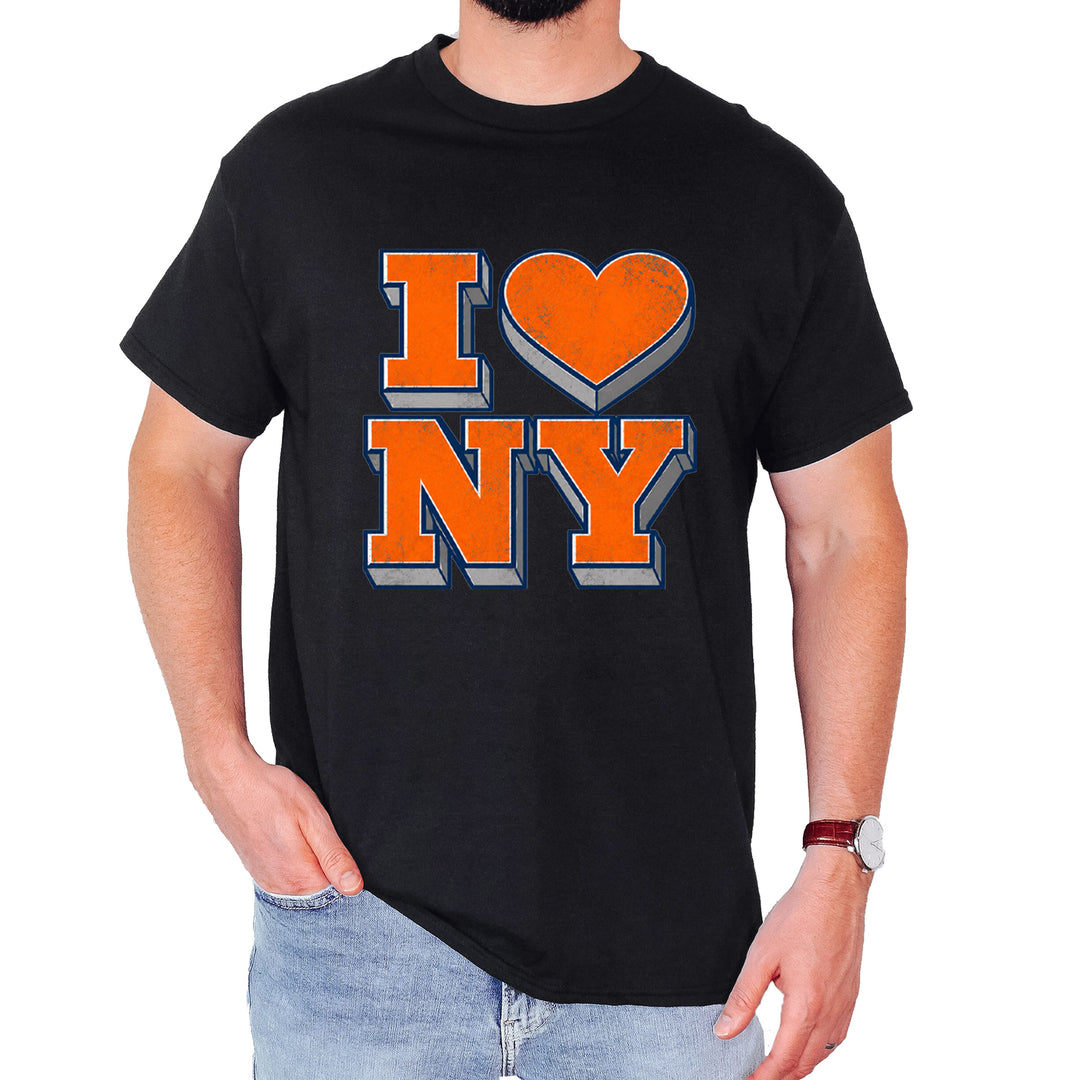 New York City Pride Heart Mens T-shirt Black