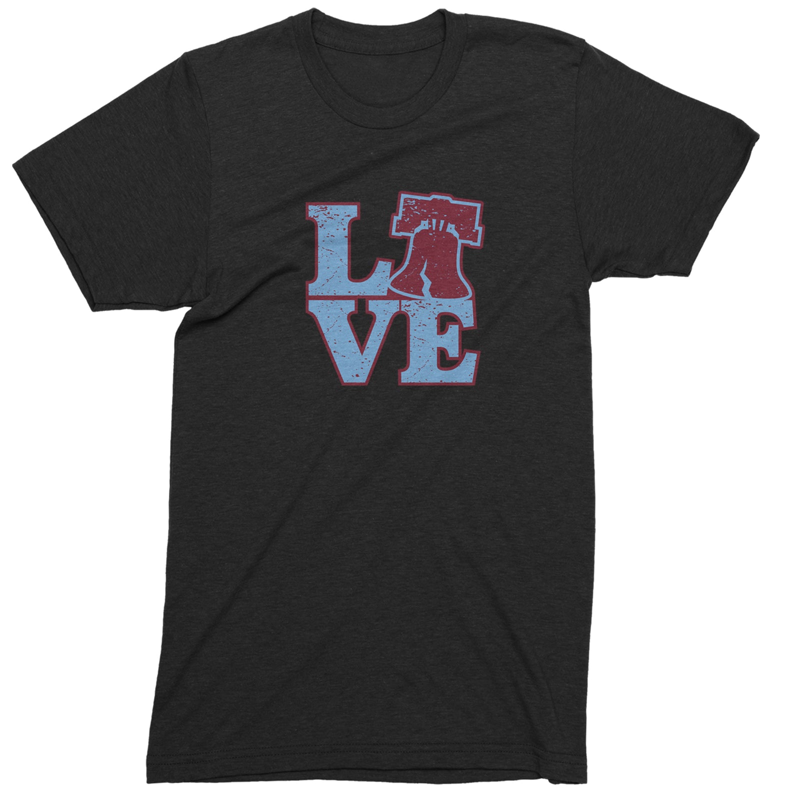 Love Philly Liberty Bell Mens T-shirt Black