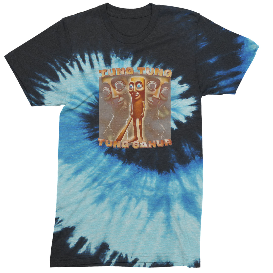 Tung Tung Tung Sahur Enforcer Men's T-shirt Tie-Dye Blue Ocean