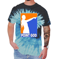 Point God Cunningham Basketball Pointing Meme  Mens T-shirt Tie-Dye Blue Ocean