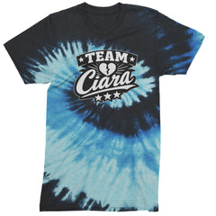 Team Ciara Scamanda Broken Heart Mens T-shirt Tie-Dye Blue Ocean