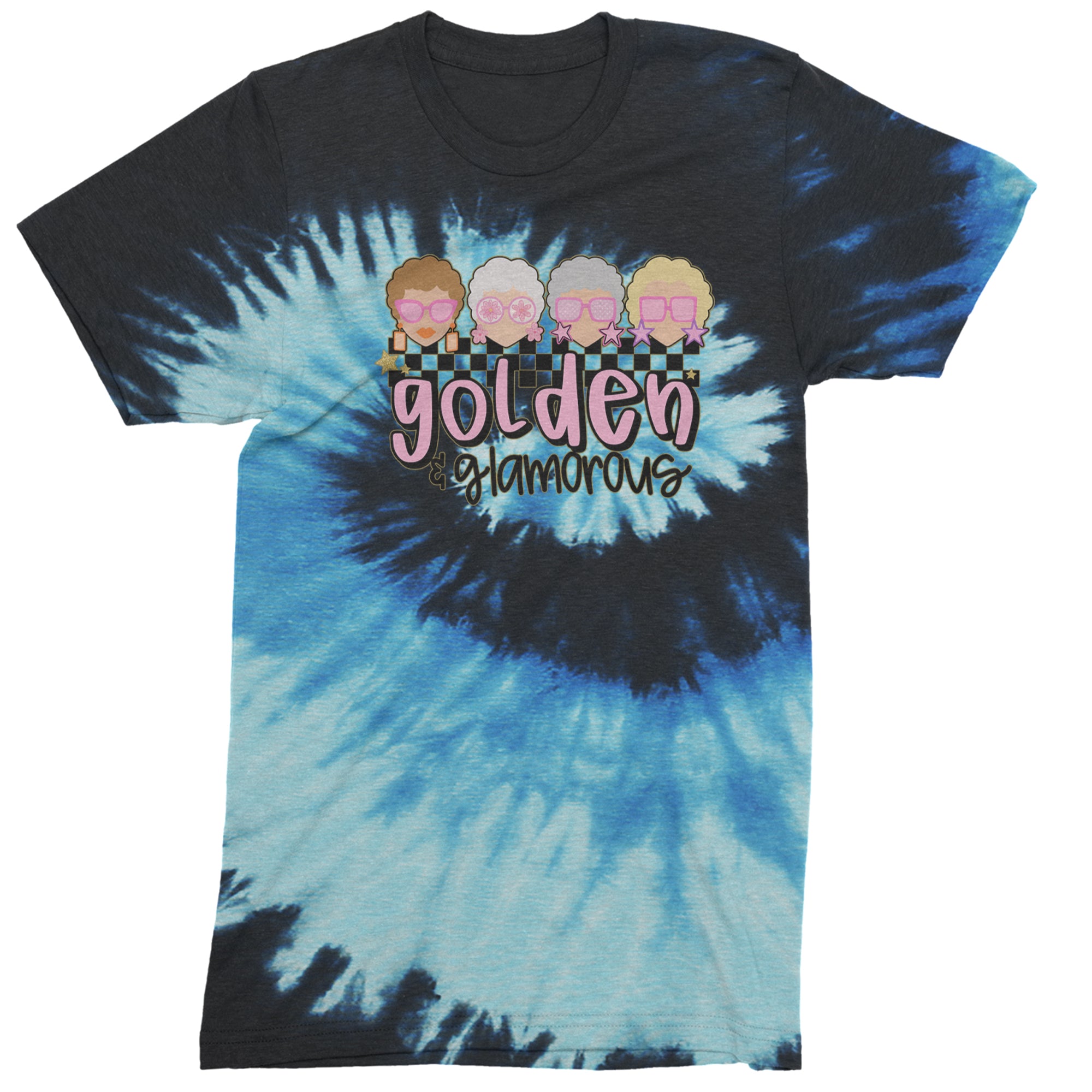 Golden And Glamorous Golden Girls Men's T-shirt Tie-Dye Blue Ocean