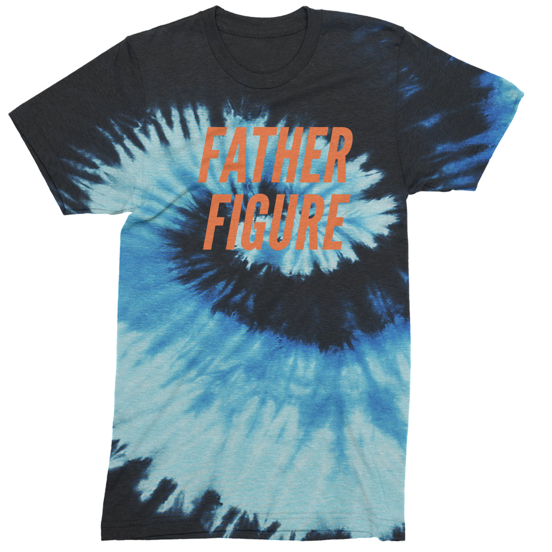 Father Figure Mens T-shirt Tie-Dye Blue Ocean