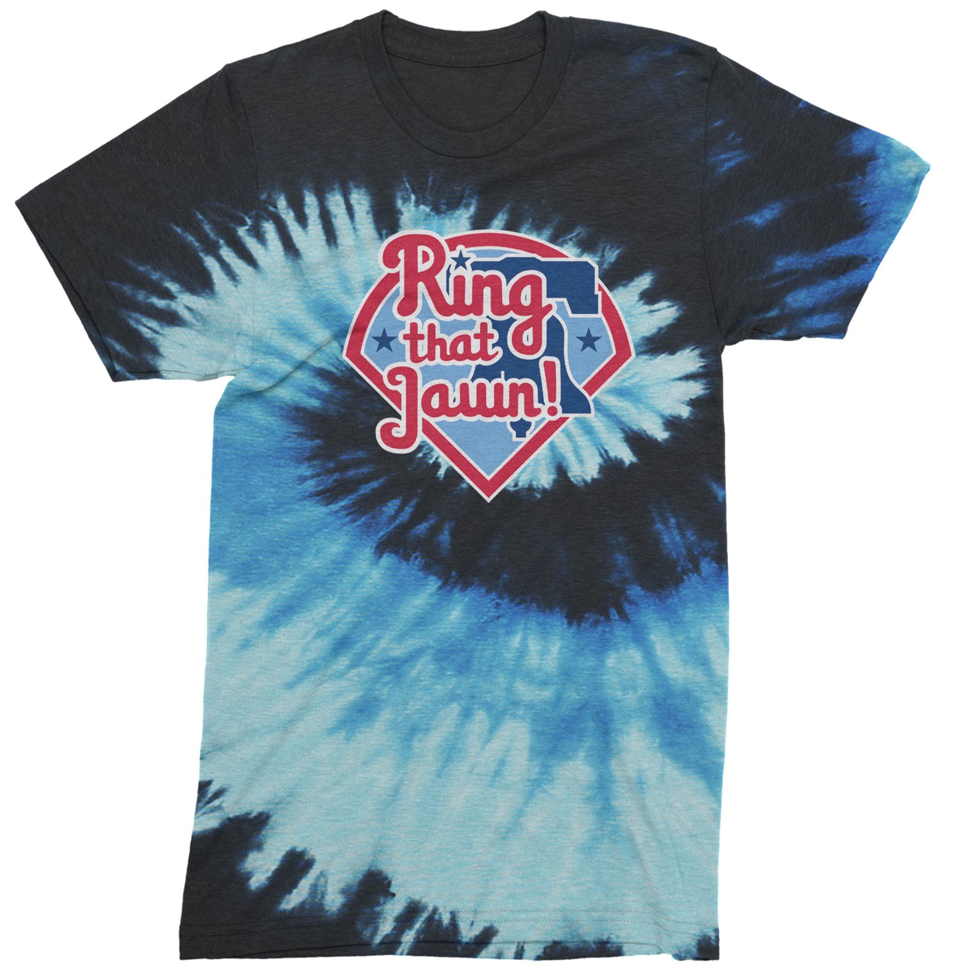 Ring That Jawn Philly Baseball Men's T-shirt Tie-Dye Blue Ocean