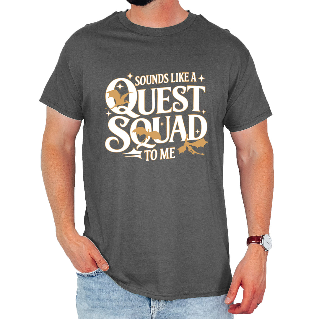 Sounds Like A Quest Squad To Me Empyrean Mens T-shirt Charcoal Grey