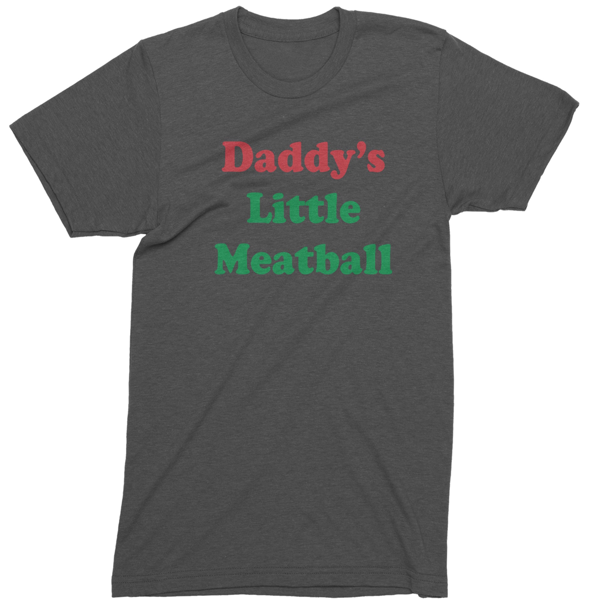 Daddy's Little Meatball Love Island Mens T-shirt Charcoal Grey