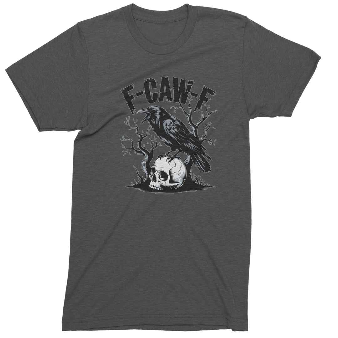 F-Caw-F Crow On Skull F-ck Off Gothic Men&