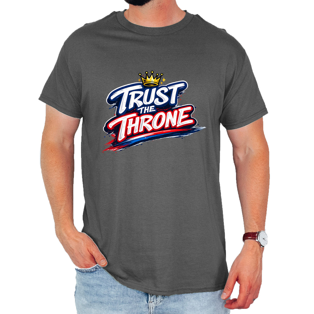 Trust The Throne Crown Philly Hoops Mens T-shirt Charcoal Grey