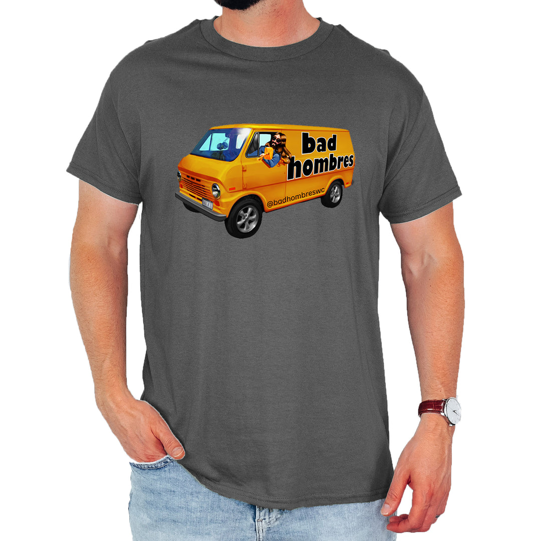 Bad Hombres Van West Chester Band Mens T-shirt Charcoal Grey