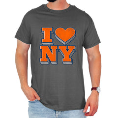 New York City Pride Heart Mens T-shirt Charcoal Grey