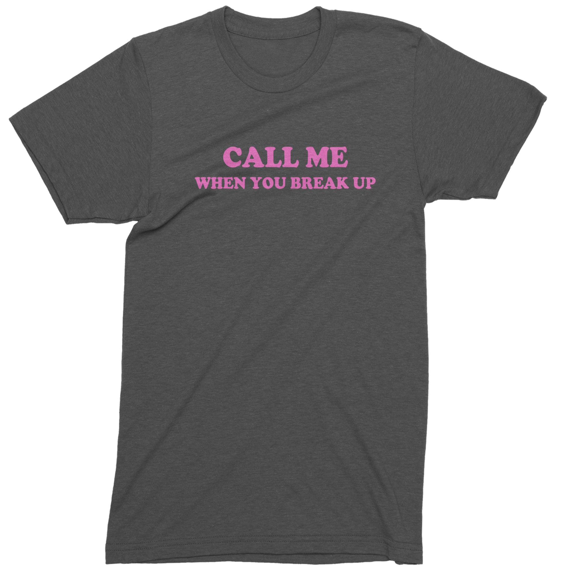 Call ME When You Break Up Men's T-shirt Charcoal Grey