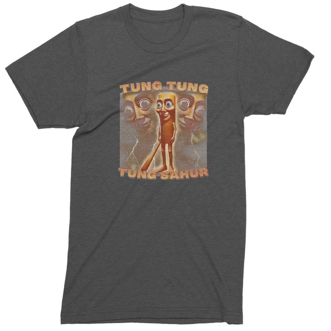 Tung Tung Tung Sahur Enforcer Men's T-shirt Charcoal Grey
