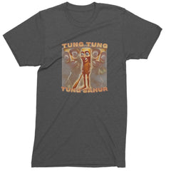 Tung Tung Tung Sahur Enforcer Men's T-shirt Charcoal Grey