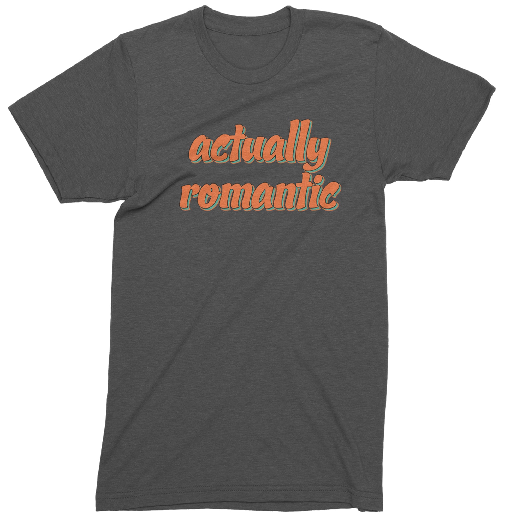 Actually Romantic Mens T-shirt Charcoal Grey