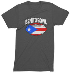 Benito Bowl Puerto Rico Football Mens T-shirt Charcoal Grey
