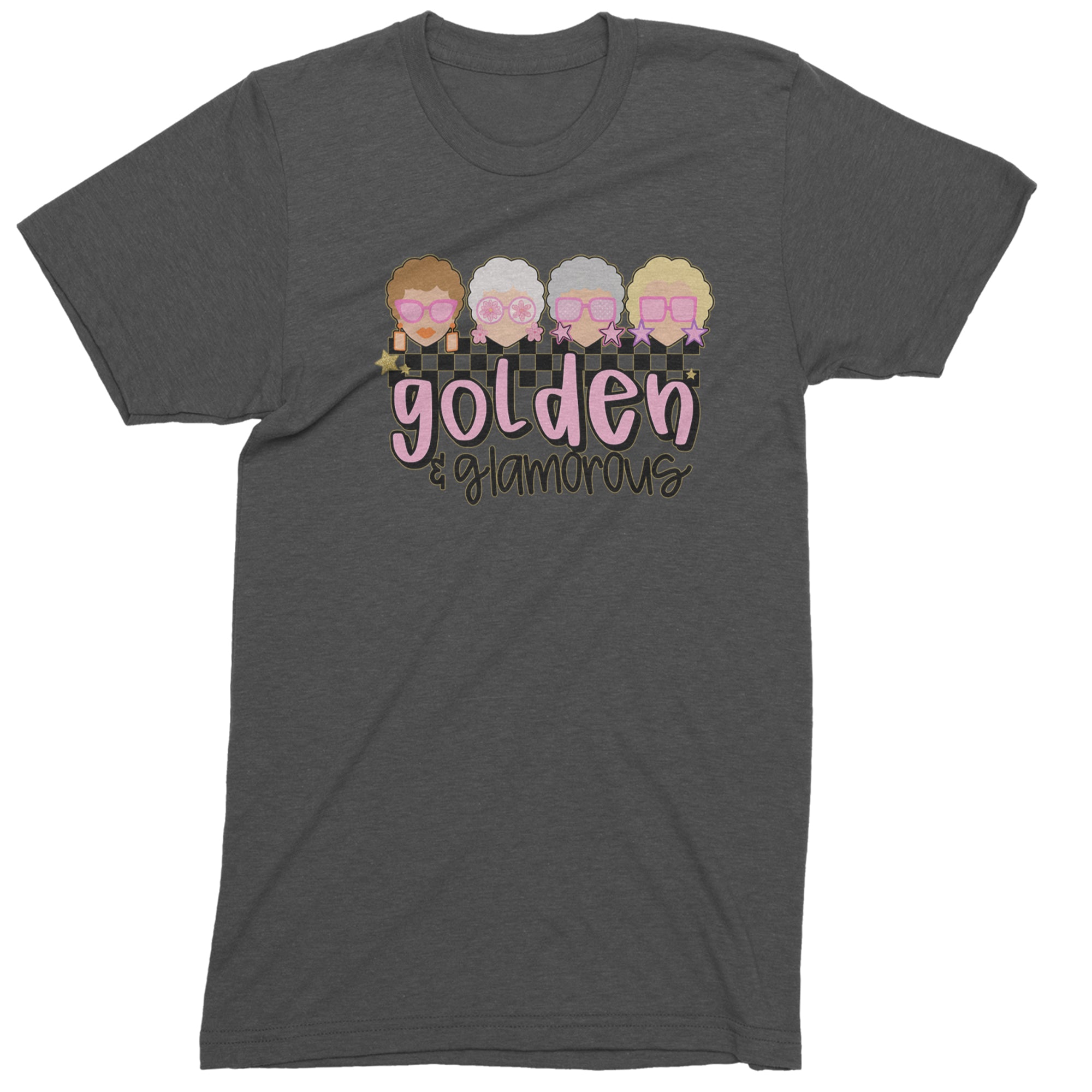 Golden And Glamorous Golden Girls Men's T-shirt Charcoal Grey