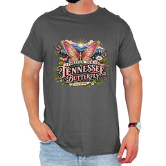 Forever Our Tennessee Butterfly Dolly Mens T-shirt Charcoal Grey