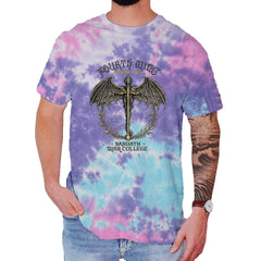Fourth Wing Dragon Rider Vintage Basgiath War College Mens T-shirt Tie-Dye Cotton Candy