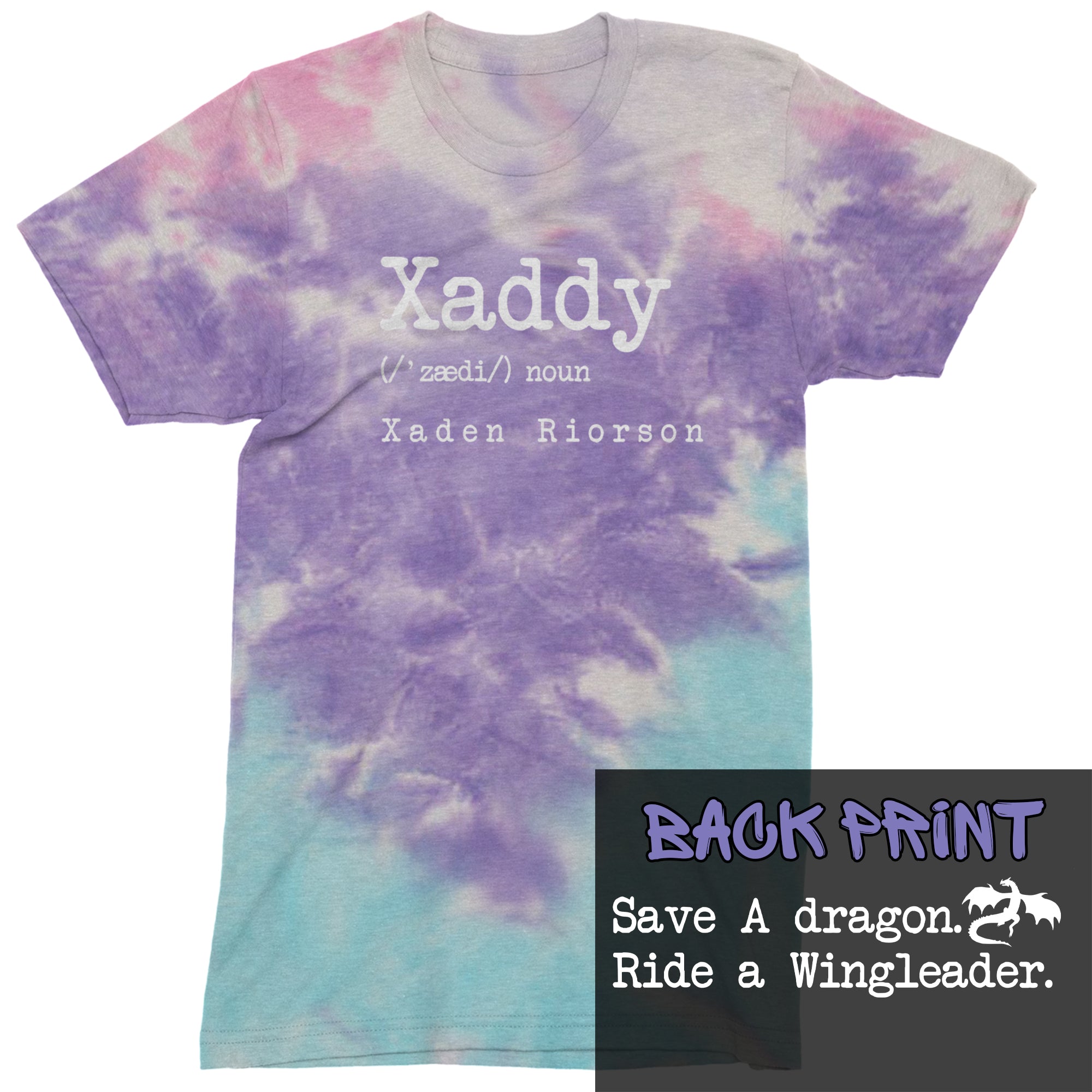 Xaddy Save A Dragon Ride A Wingleader Mens T-shirt Tie-Dye Cotton Candy