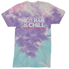 90s R&amp;B and Chill Retro Throwback Mens T-shirt Tie-Dye Cotton Candy