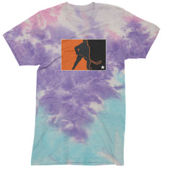 Hockey Enforcer Retro Vintage Mens T-shirt Tie-Dye Cotton Candy