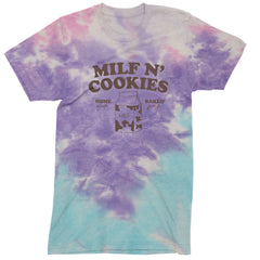 Milf And Cookies Mens T-shirt Tie-Dye Cotton Candy