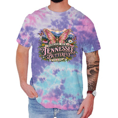 Forever Our Tennessee Butterfly Dolly Mens T-shirt Tie-Dye Cotton Candy