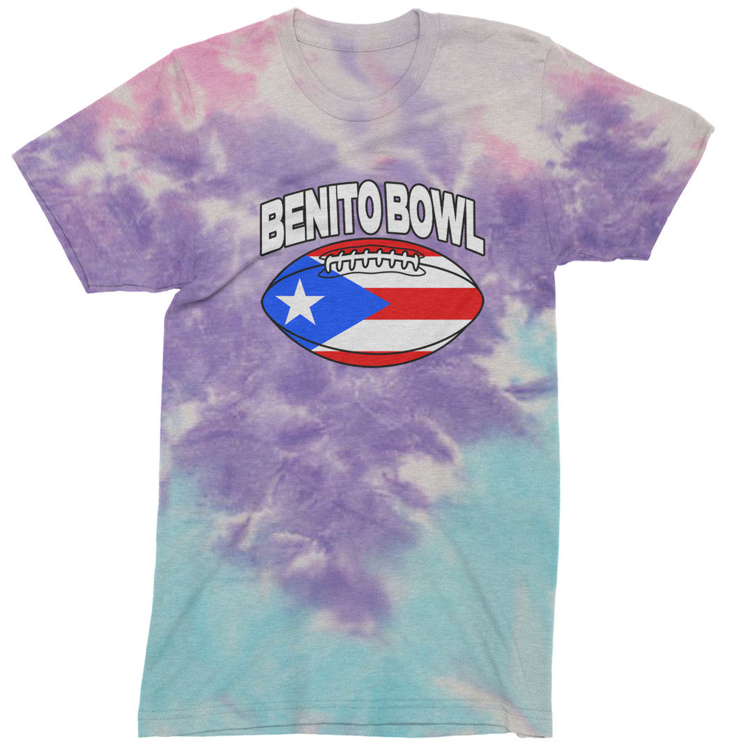 Benito Bowl Puerto Rico Football Mens T-shirt Tie-Dye Cotton Candy