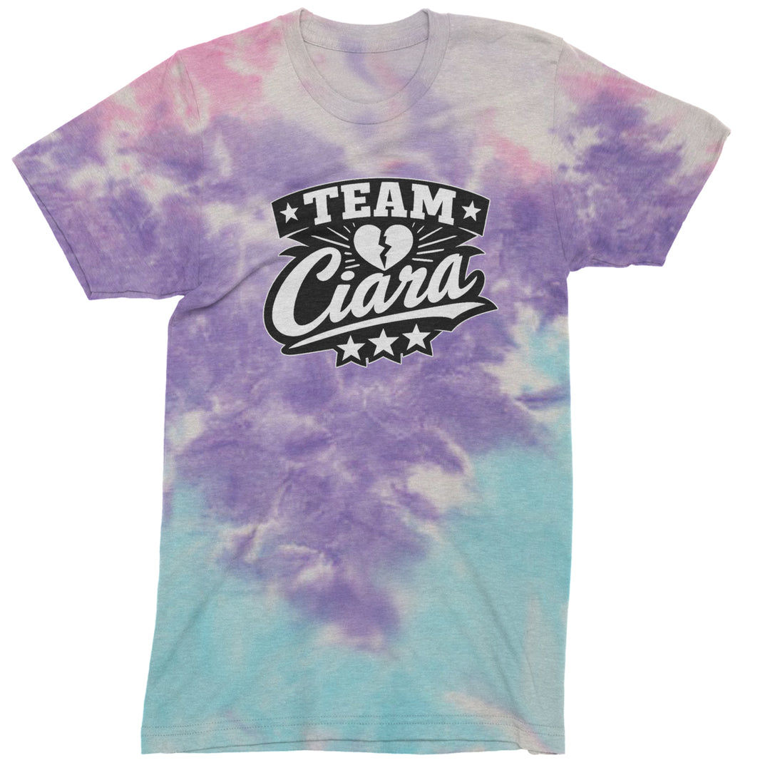 Team Ciara Scamanda Broken Heart Mens T-shirt Tie-Dye Cotton Candy