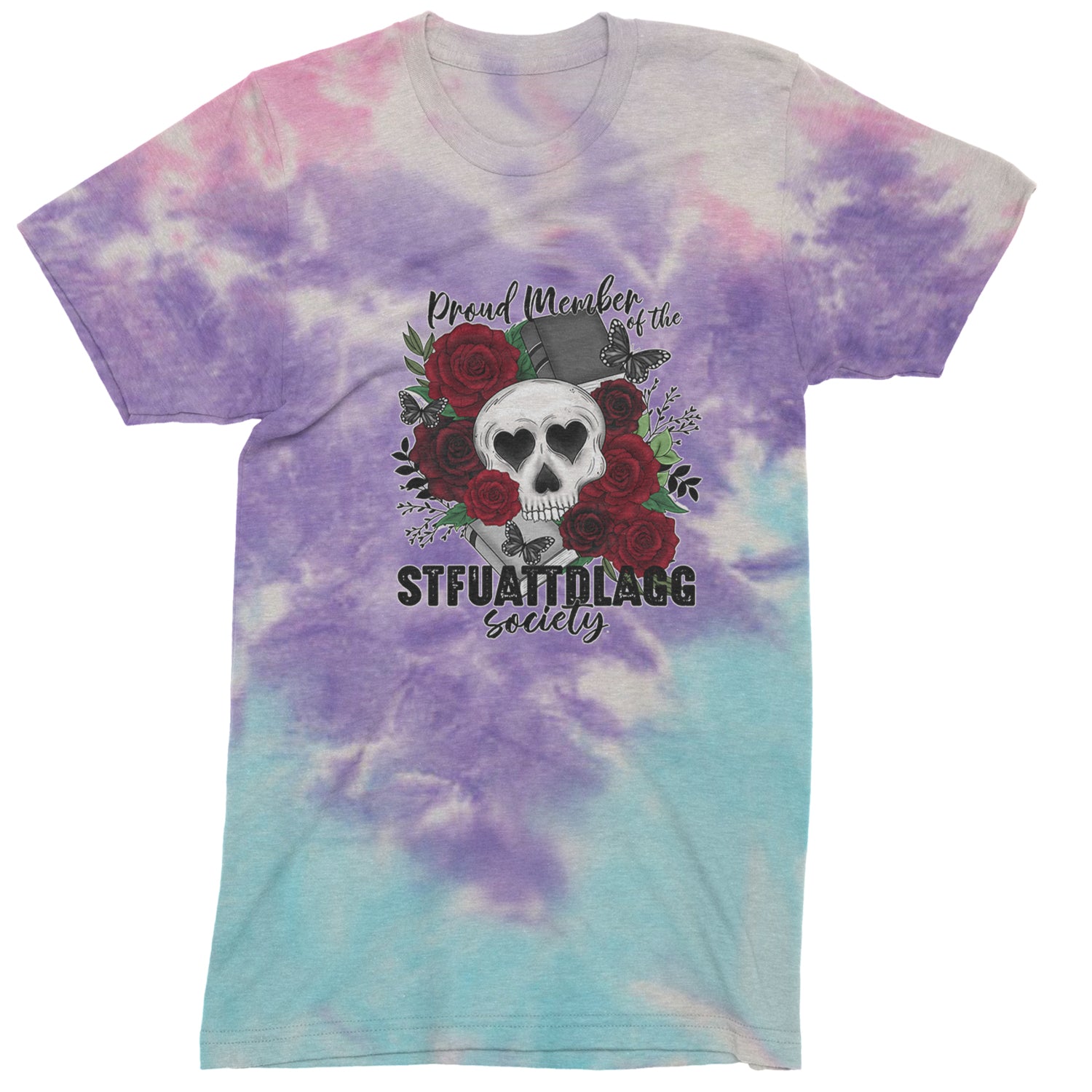 Proud Member Of The Stfuattdlagg Society Youth-Sized Hoodie Tie-Dye Cotton Candy