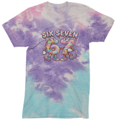 67 Candy Swirl Meme Mens T-shirt Tie-Dye Cotton Candy