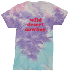 Wild Desert Cowboy Country Mens T-shirt Tie-Dye Cotton Candy