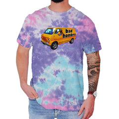Bad Hombres Van West Chester Band Mens T-shirt Tie-Dye Cotton Candy