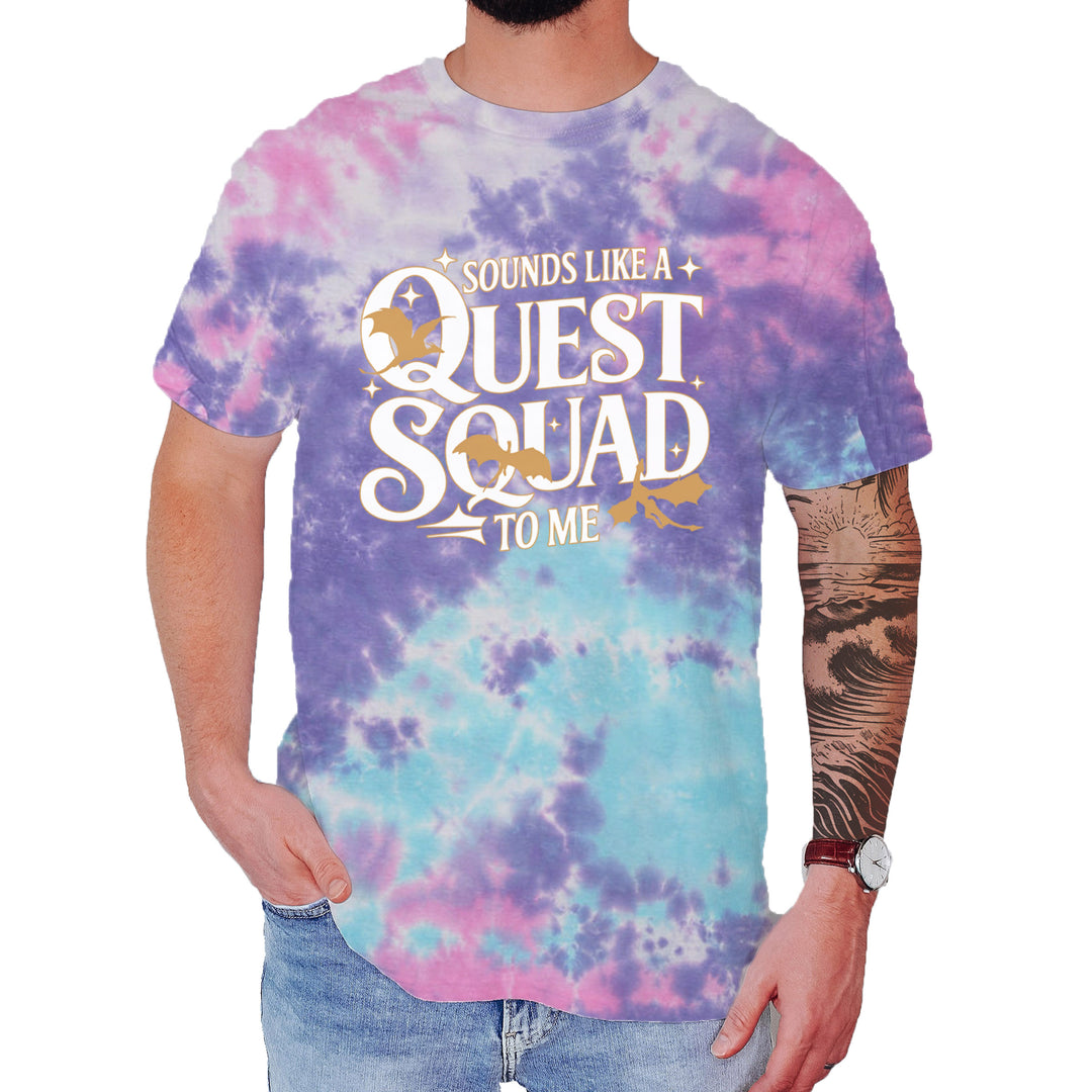 Sounds Like A Quest Squad To Me Empyrean Mens T-shirt Tie-Dye Cotton Candy