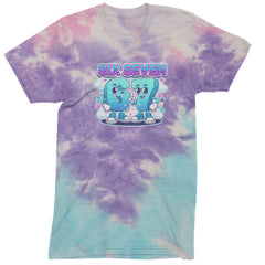 67 Six Seven Meme Kawaii Cloud Mens T-shirt Tie-Dye Cotton Candy