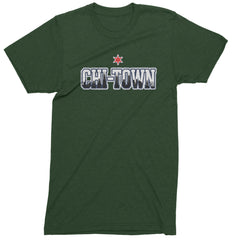 Chicago Chi-Town City Pride Mens T-shirt Forest Green